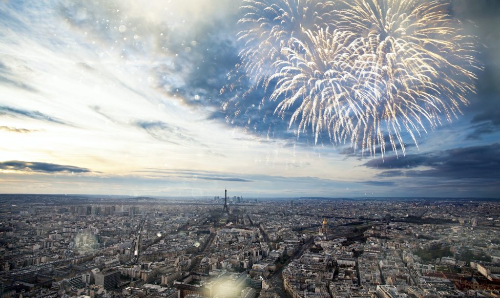Vuurwerk vanop de Eifeltoren 
