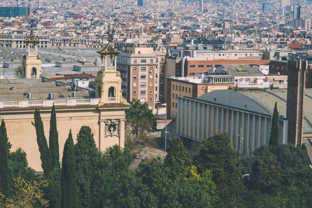 Barcelona panoramisch uitzicht 