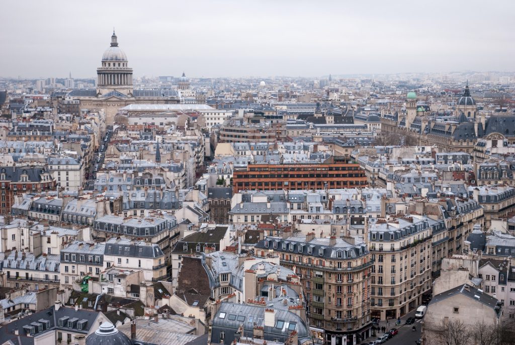 Zicht op de Notre Dame 