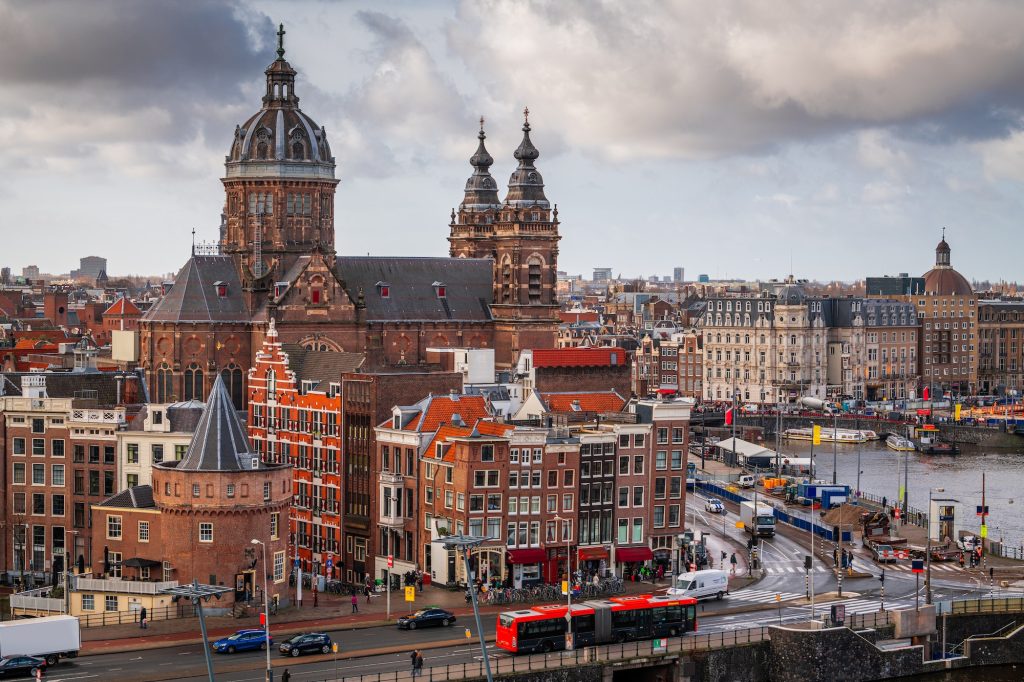 Amsterdam het oude stads centrum 