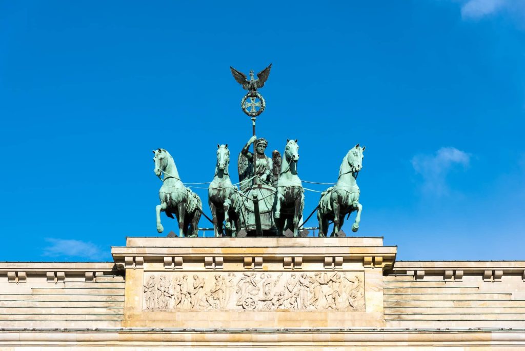 Detail van de Quadriga in Berlijn
