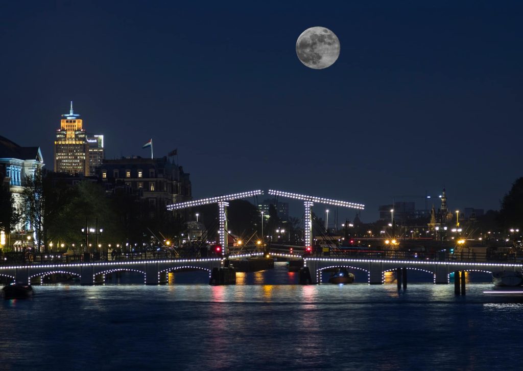 De magere brug in Amsterdam 